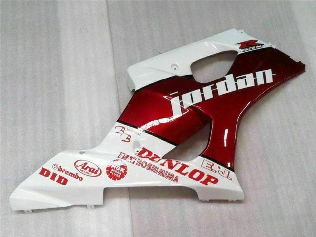 2003-2004 Red White GSXR 1000 Motorcycle Fairings 2003-2004 Red White GSXR 1000 Motorcycle Fairings