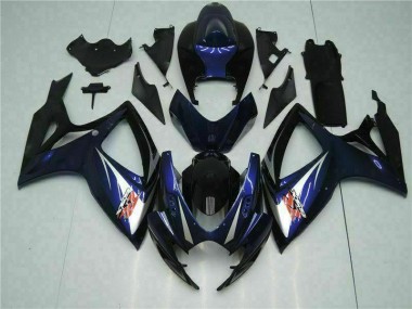 2006-2007 Black Blue GSXR 600/750 Motorcycle Fairings