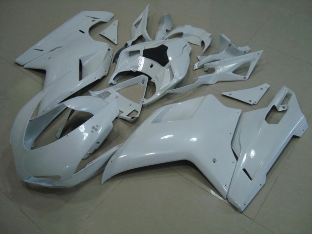 2007-2014 Glossy White Ducati 848 1098 1198 Motorcycle Fairings 2007-2014 Glossy White Ducati 848 1098 1198 Motorcycle Fairings