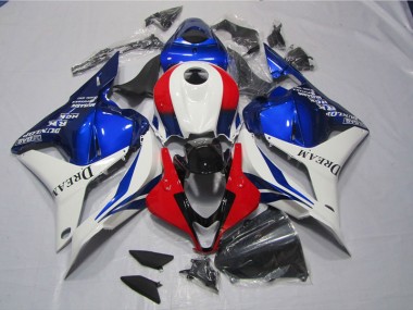2009-2012 White Blue Red DREAM CBR600RR Motorcycle Fairing