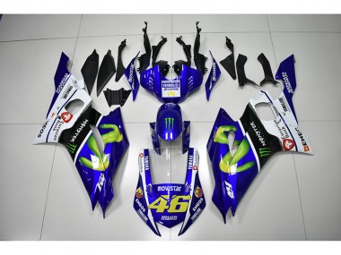 2017-2021 Monster Blue Movistar 46 YZF R6 Motorcycle Fairings